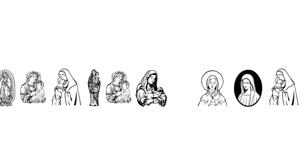 Virgin Mary font thumbnail
